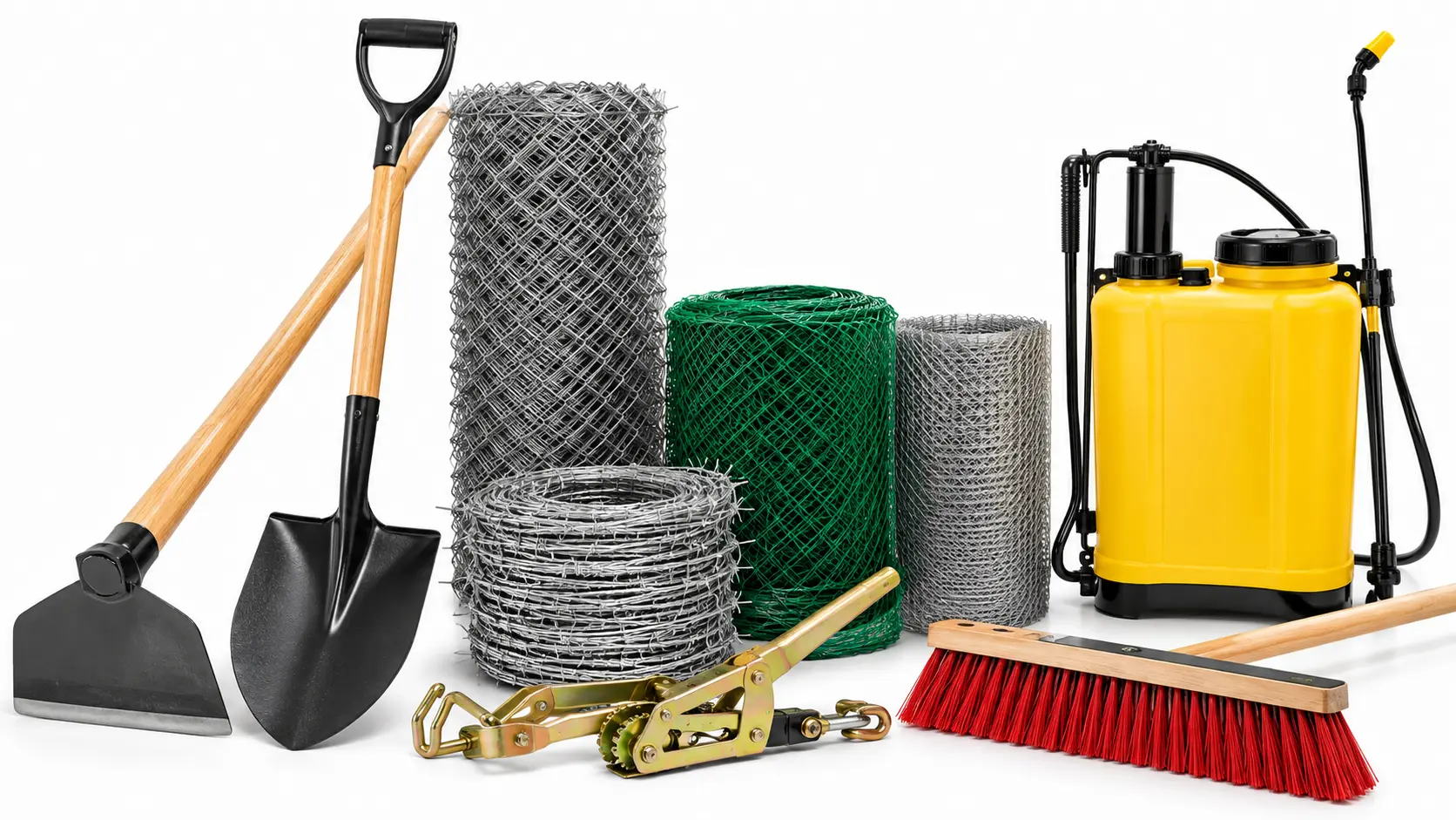 Jardim, cerca e rural — produtos disponíveis na Ferragens Amazon
